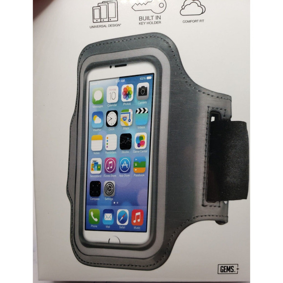 Fitness Band Universal Fit Made For 5S 5C 5 4S 4 iPod Touch Dark Gray - Picture 4 of 4